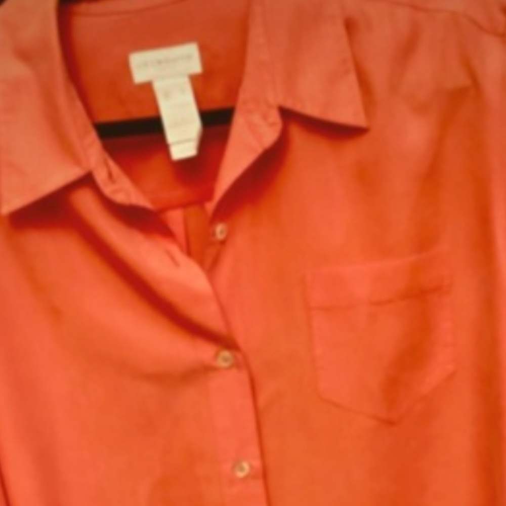 Coral Long Sleeve Blouse